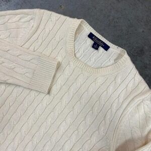 Brooks Brothers Italian Cashmere Cable Knit Sweater women's S
